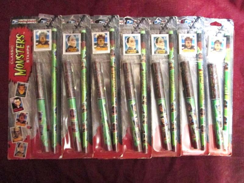 Lot of 7 Classic Monster Stamps pen...