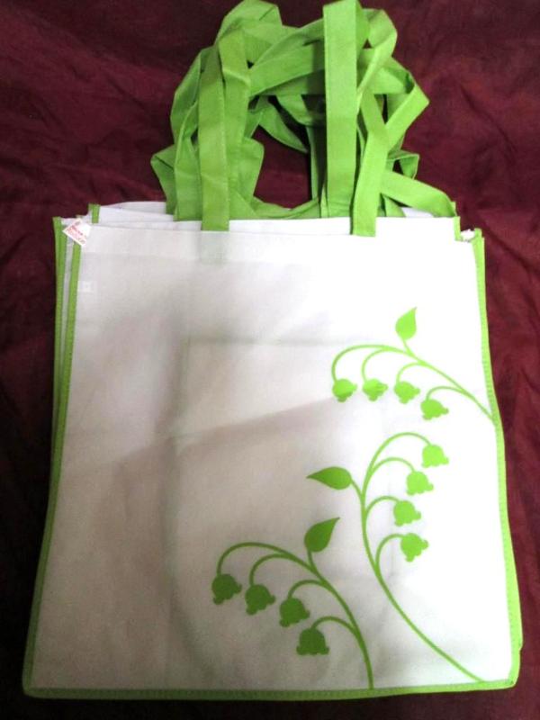Lot of 10 new canvas shopping bags....