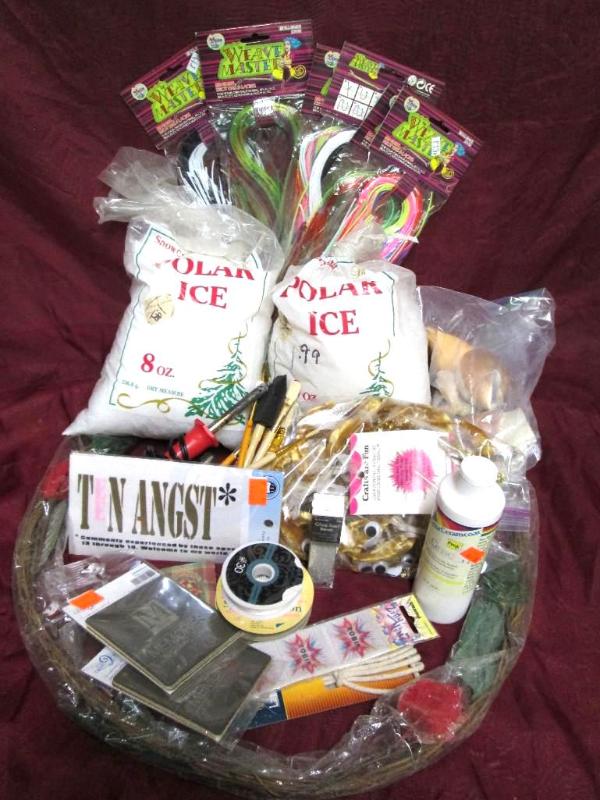 Miscellaneous crafting supplies. Pl...