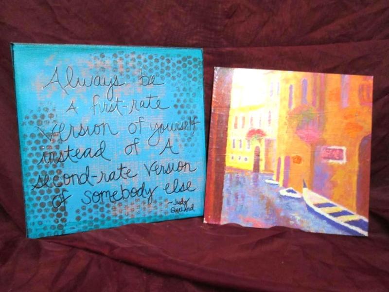 Pair of nicely done canvas painting...