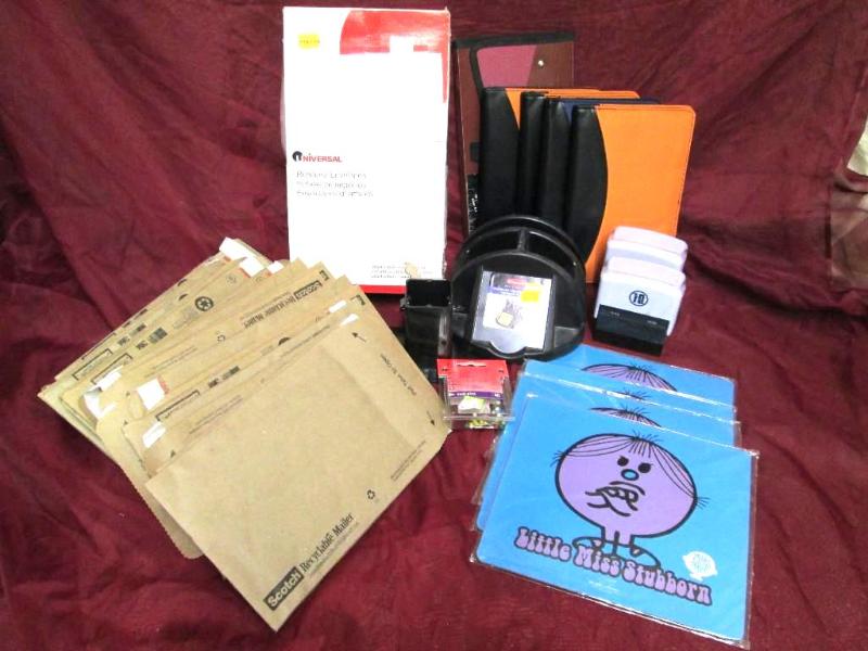 Lot of assorted office supplies. Bu...
