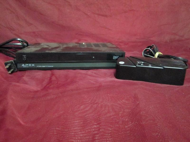 Pair of converter boxes. Apex DTV a...