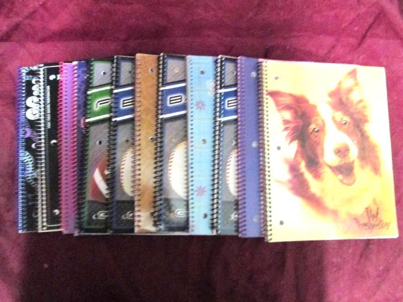 Lot of 12 new 70 sheet spiral bound...