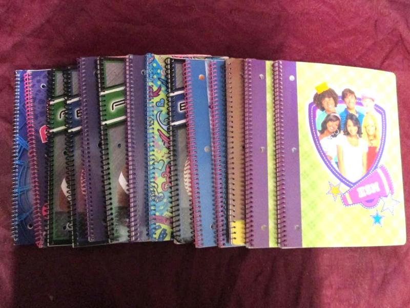 Lot of 12 new 70 sheet spiral bound...