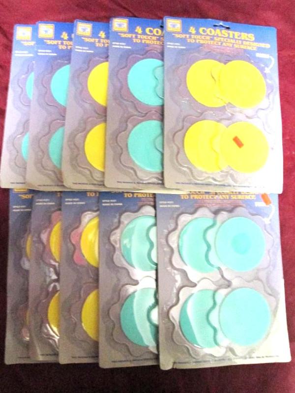 Lot of 10 soft touch coasters in ...