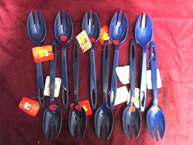 Lot of 10 new salad forks. Nice for...