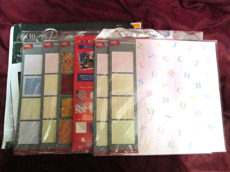 Lot of 12 x 12 scrapbook paper. 20 ...