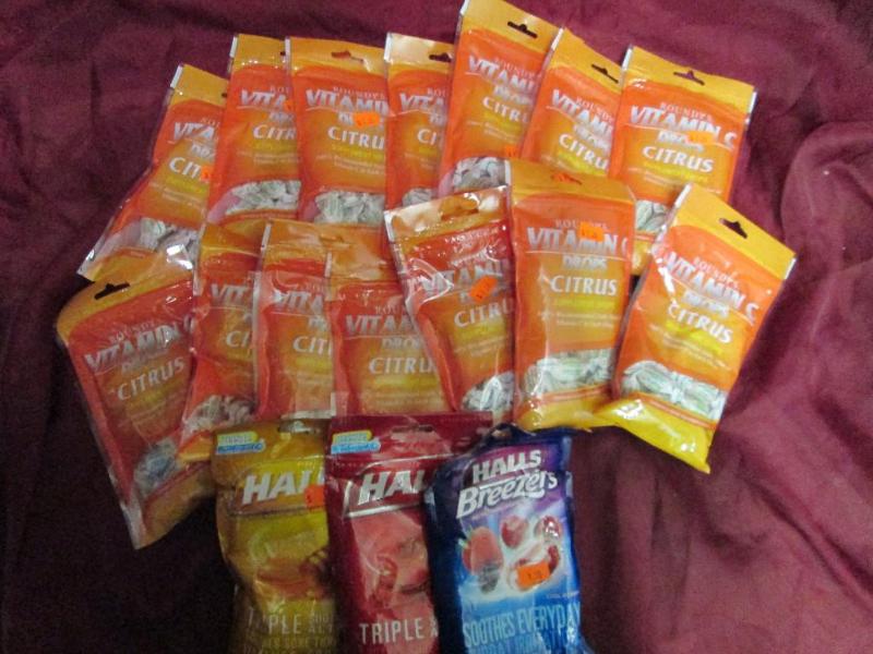 Lot of Vitamin C drops and several ...