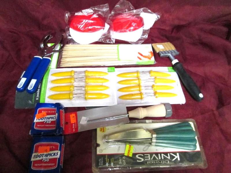 Lot of kitchen or patio items. Time...