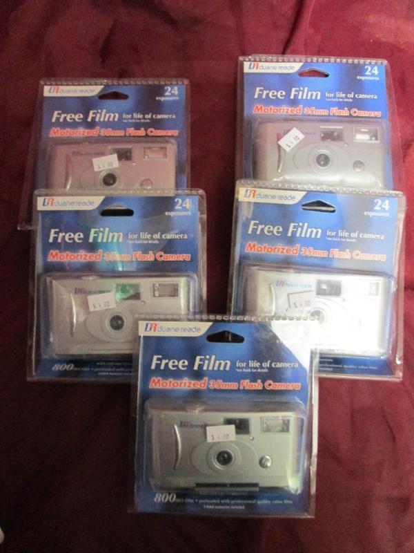 Lot of 5 reusable motorized 35mm ca...