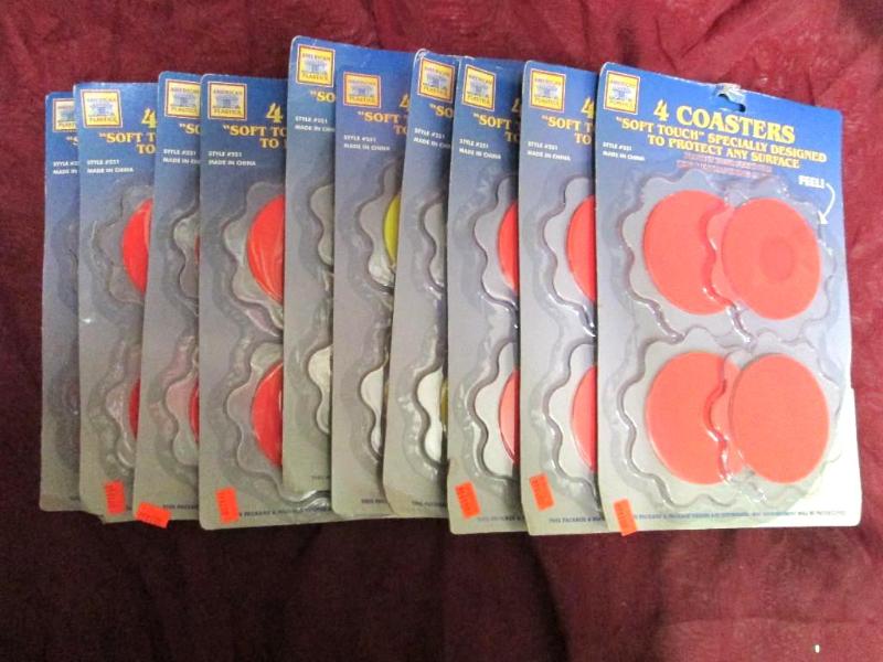 Lot of 10 packages of 4 soft touch...