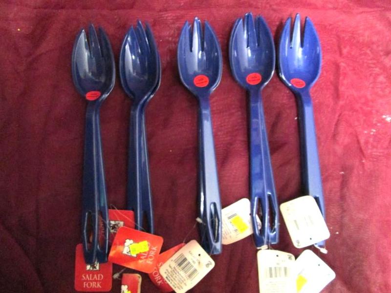 Lot of 10 new salad forks. Nice for...