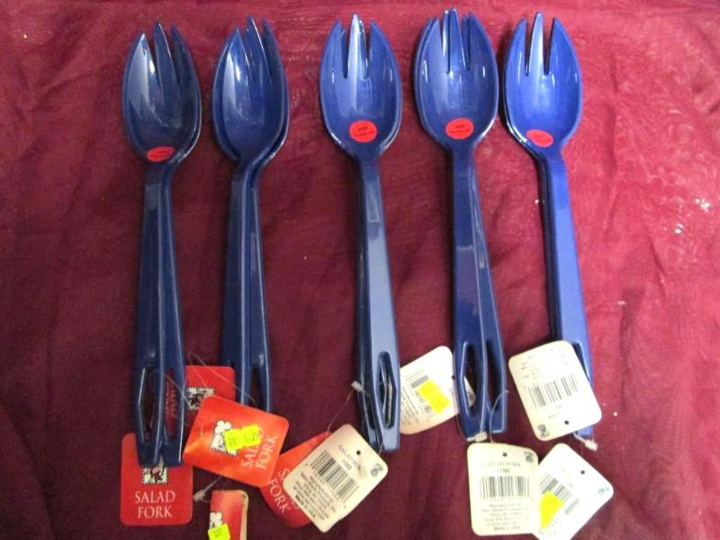 Lot of 10 new salad forks. Nice for...