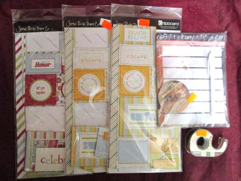 Lot of miscellaneous scrapbooking s...