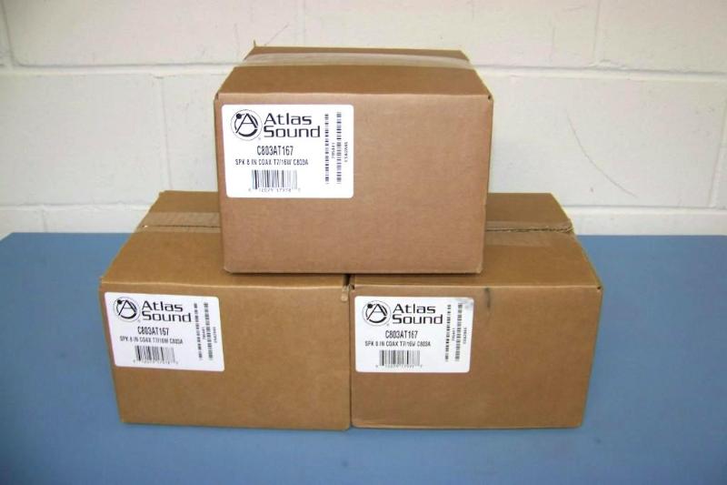 (3) Atlas Sound, 8&quot Coaxial Lo...