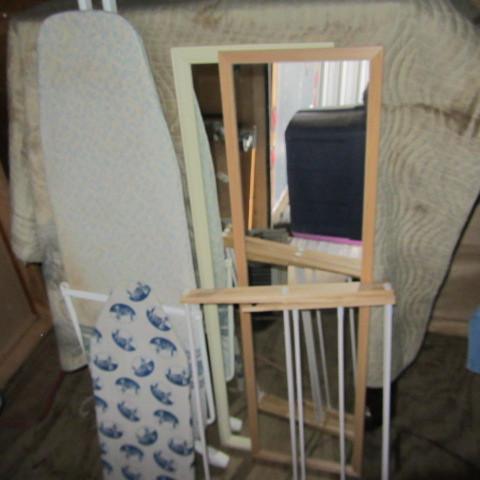 Dressing mirrors, ironing boards, d...
