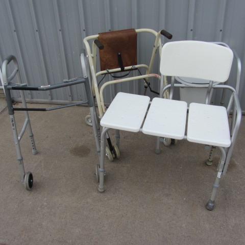 Handicap folding walker &amp walke...