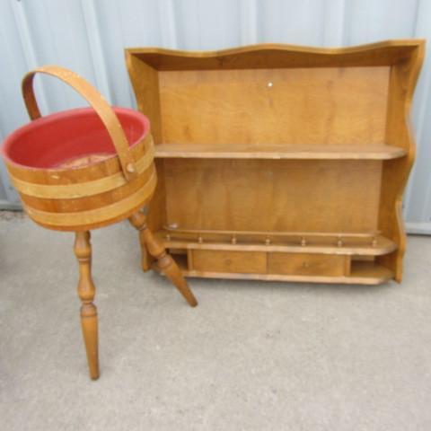 Maple wall shelf (30&quotx6&quotx...
