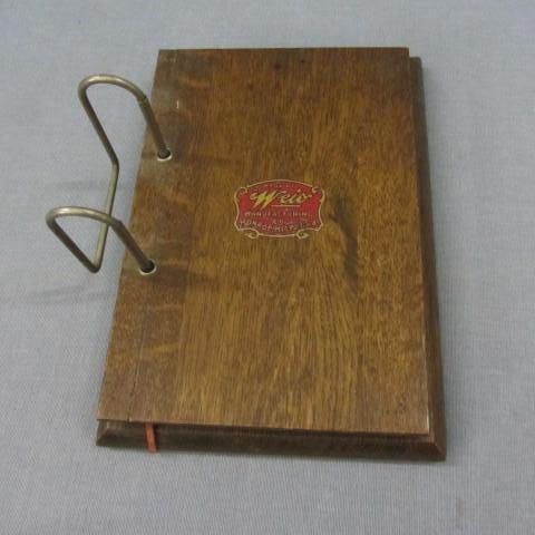 Antique oak telephone directory (ma...