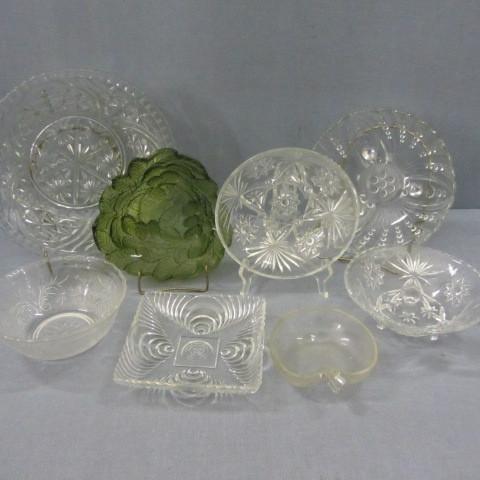 Vintage glassware Oyster &amp Pea...