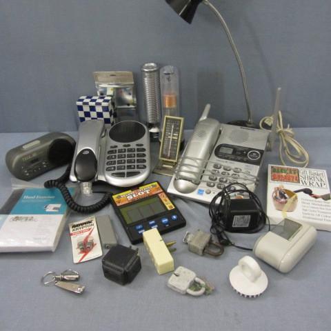 Telephones, flashlights, work light...