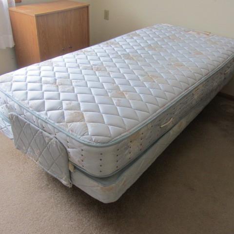 Adjustable twin bed, electric contr...