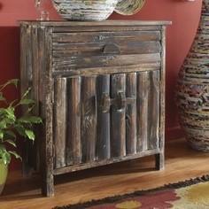 lot 106 image: NEW Recycled Wood Cabinet Beautiful...