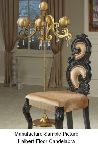 lot 107 image: NEW Halbert Floor Candelabra Lookin...