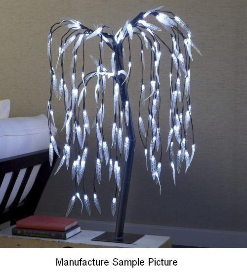 lot 128 image: Lighted Willow Tree Cascading branc...