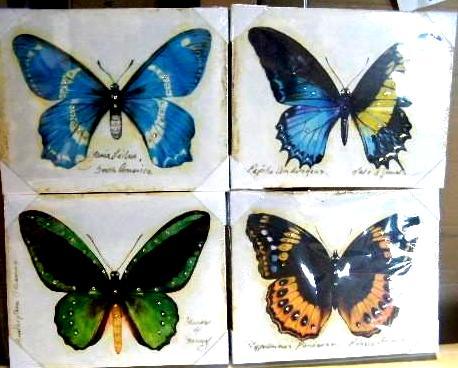 lot 149 image: NEW Four Piece Butterfly with Cryst...