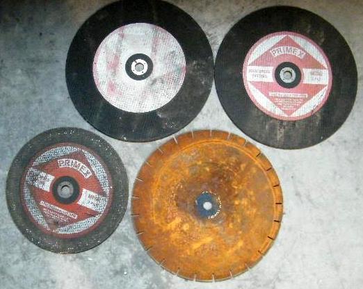lot 155 image: Lot of (4) 14 Cutting Blades Three...