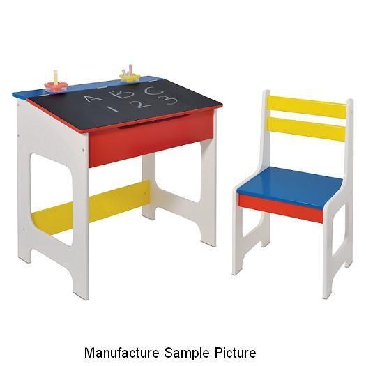 lot 16 image: NEW Chalkboard Desk and Chair Set D...