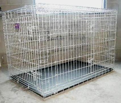 lot 166 image: Large Dog Kennel withRemoveableTray...