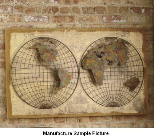 lot 201 image: New Globe Wall Decor Channel your i...