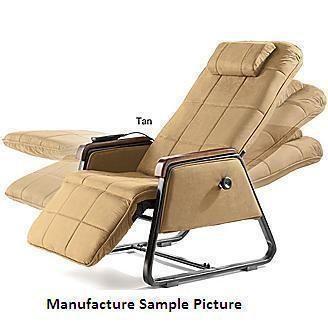 lot 204 image: Tan Microfiber Zero Gravity Massage...