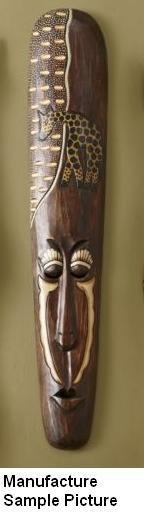 lot 208 image: Hand Carved Safari Mask One-of-a-ki...