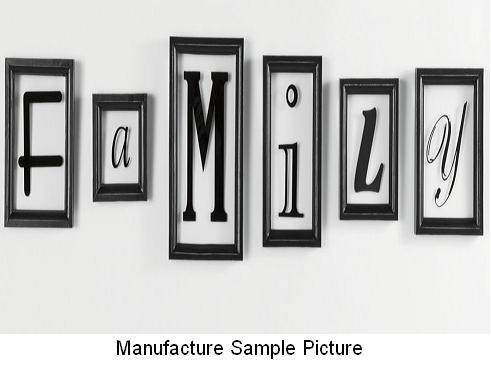 lot 30 image: NEW Six Piece Photo Frame FAMILY ...