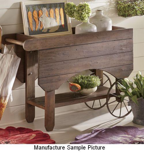 lot 67 image: NEW Cart Console Table Exclusive De...