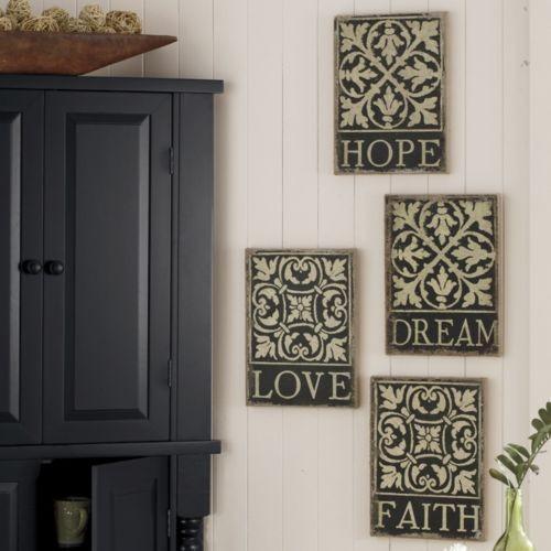lot 74 image: NEW Three Piece Canvas Wall Art Tex...