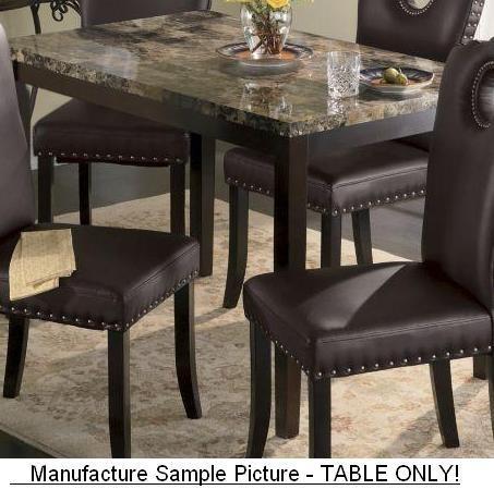 lot 9 image: NEW Faux Marble Dining Table - TABL...