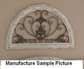 lot 96 image: NEW Demilune Wall Art Stamped, scro...