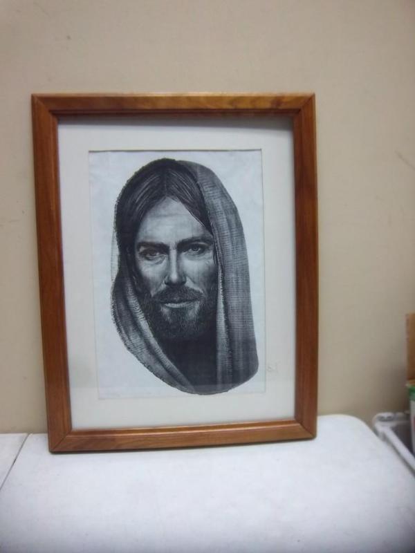 lot 119 image: Framed Picture Of Jesus - Richard K...