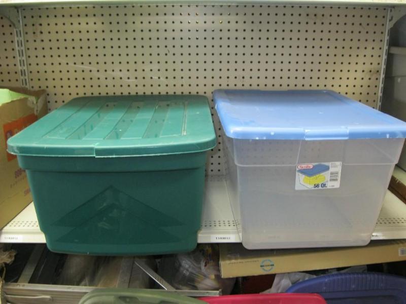 lot 165 image: Pair Of Storage Bins...