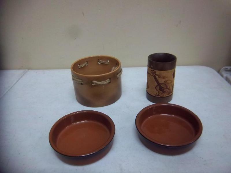 lot 194 image: Lot Of Clay Items...