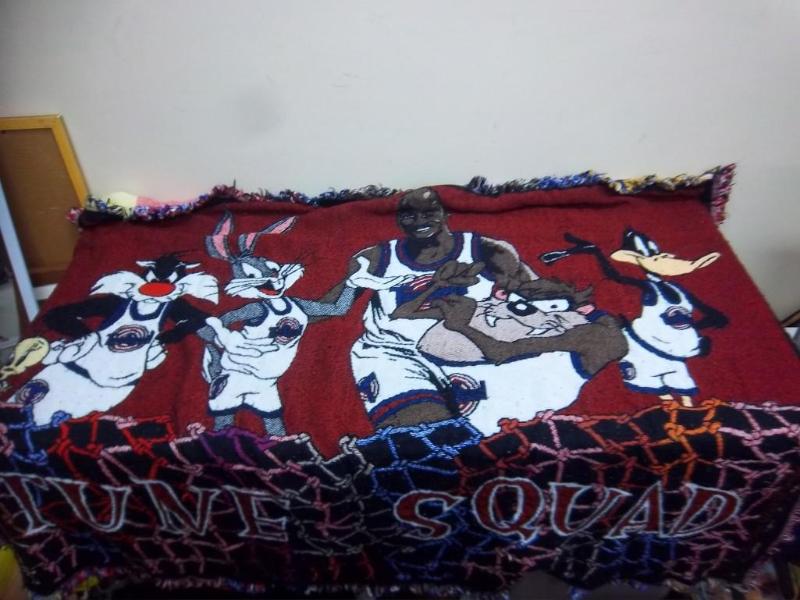 lot 36 image: Michael Jordan Space Jam Throw Blan...