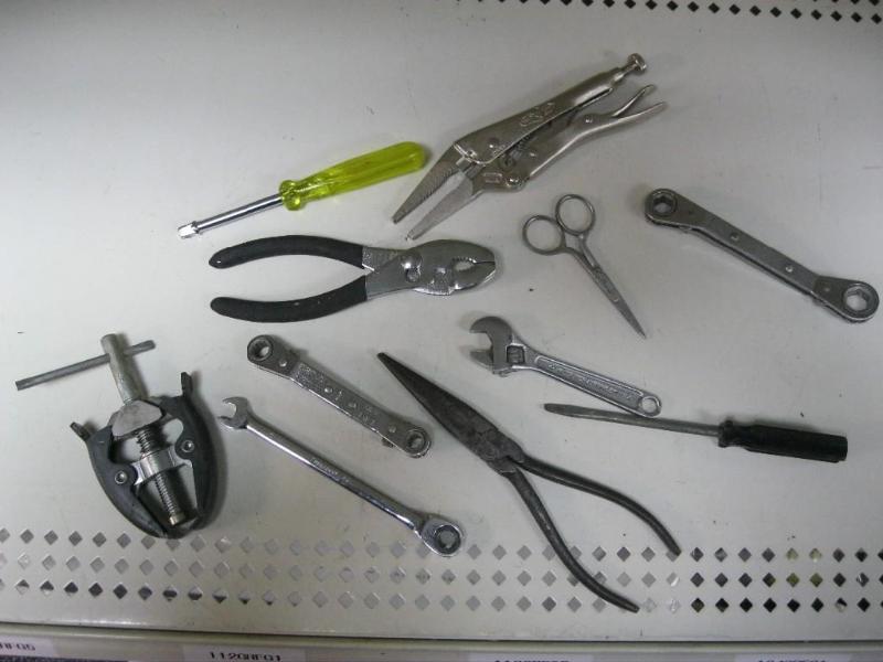 lot 57 image: Lot Of Tools - Wrenches, Pliers...