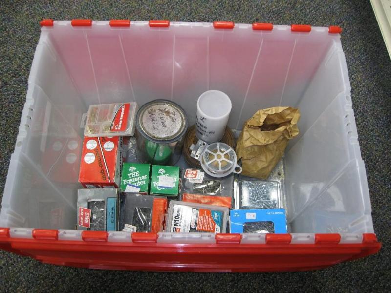 lot 58 image: Bin Of Nails And Screws...