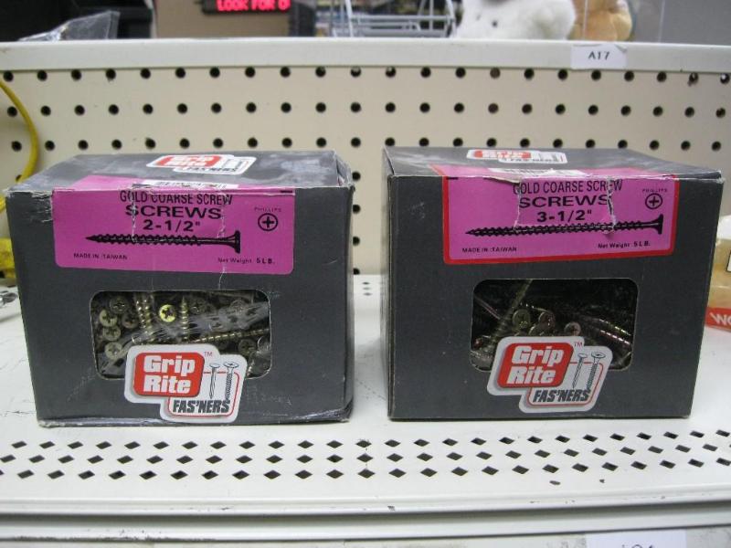 lot 59 image: Two Boxes of Screws...