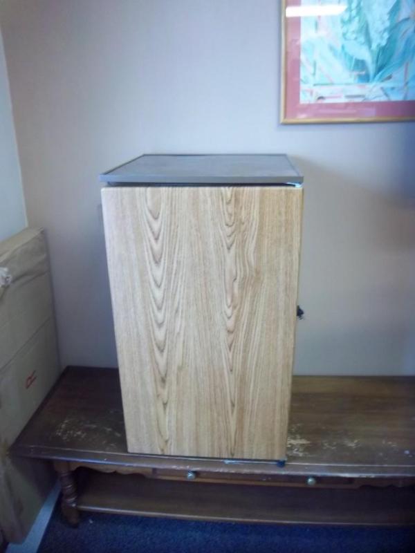 lot 6 image: Tall Mini Refrigerator Inside A Lit...