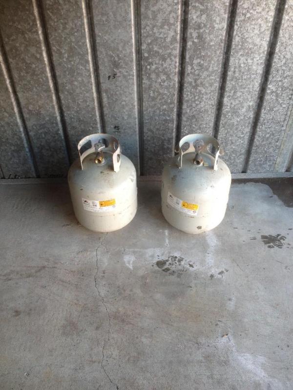 lot 80 image: Lot Of Two Empty Propane Tanks...